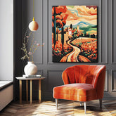 Paint by Numbers Painting Illustration Landscape